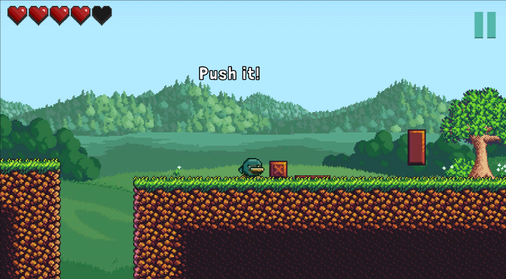 WorthFall Screenshot - Push puzzle