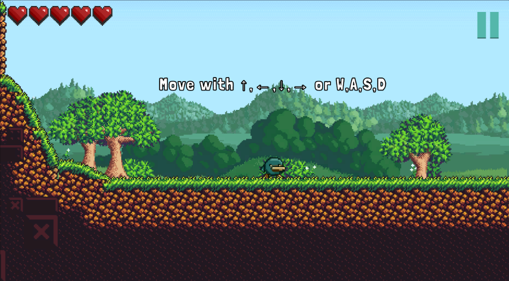 WorthFall Screenshot - Movement tutorial